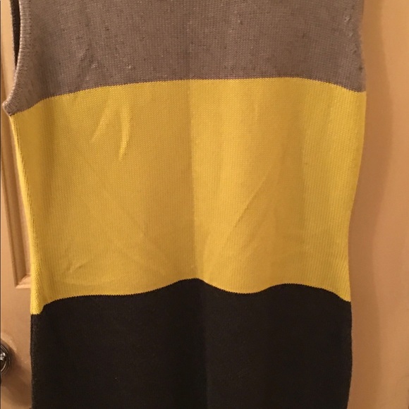 Calvin Klein Tri-Color Sweatet Dress, Size M - Picture 1 of 2